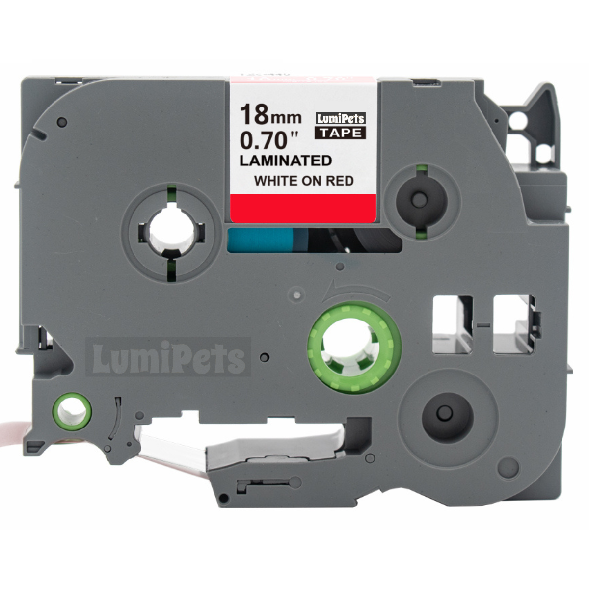 Cinta TZe-445 Para Rotuladora Brother Modelo Pt, 18mm X 8m | Roja