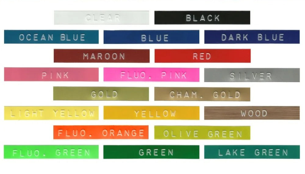 3D PVC Text Tape for DYMO Labeller, 9mm x 3m