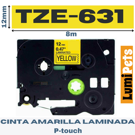 Color Ribbon Labeler Pt 12mm X 8m Tze 431 531 631 731