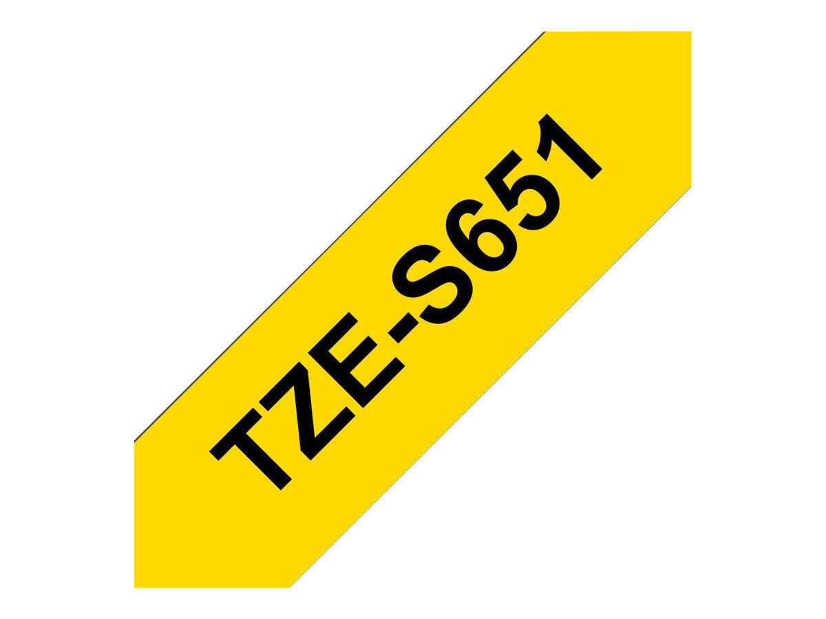 Cinta Rotuladora TZe-S651 | Brother | 24mm x 8m | Adhesivo Fuerte