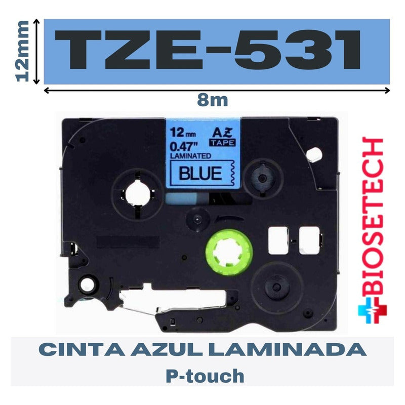 Color Ribbon Labeler Pt 12mm X 8m Tze 431 531 631 731