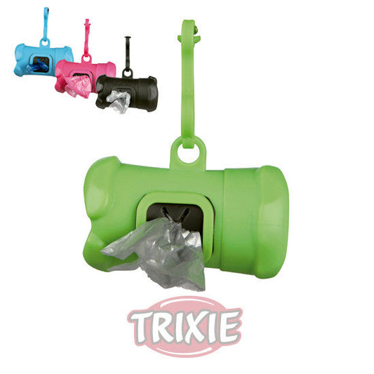 Dispensador Bolsas Basura, Plástico +15 Bolsas - Trixie