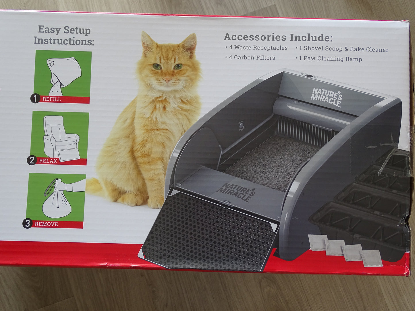 Caja Arena Autolimpiante Baño Gato - Self Cleaning Litter Box - Natures Miracle