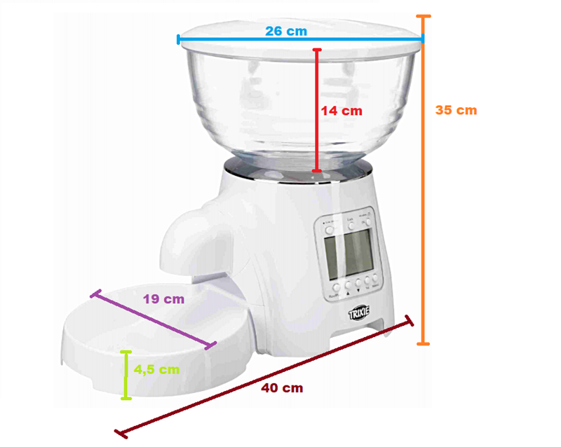 TX 7 Dispensador Automatico de Comida, 5 L - Trixie