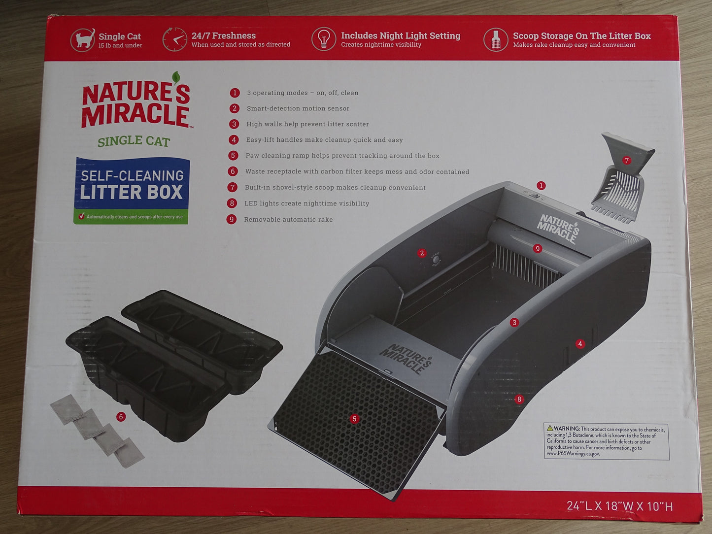 Caja Arena Autolimpiante Baño Gato - Self Cleaning Litter Box - Natures Miracle