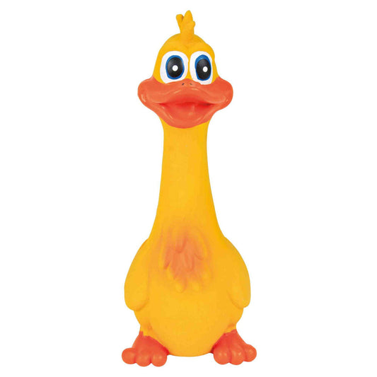 Juguete Latex Pato, sonido original, 18cm - TRIXIE