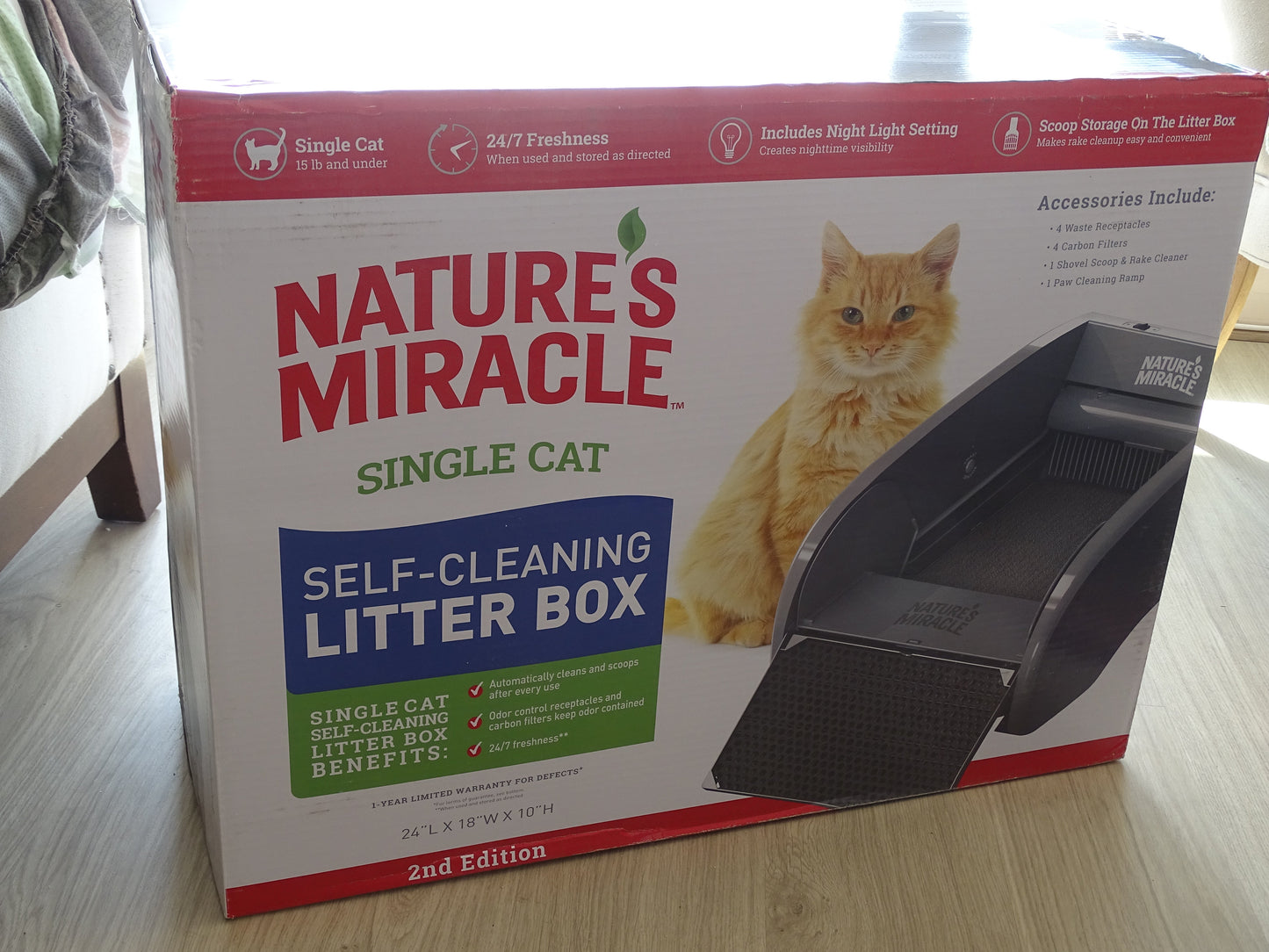 Caja Arena Autolimpiante Baño Gato - Self Cleaning Litter Box - Natures Miracle