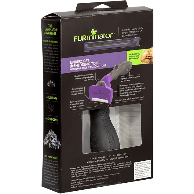 Cepillo - Gato Mediano o Grande con Pelo Largo - Cat M/L Long Hair - FURminator