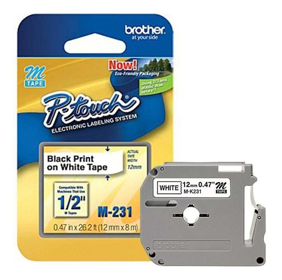 Cinta Rotuladora M-231 | Brother | 12mm x 8m
