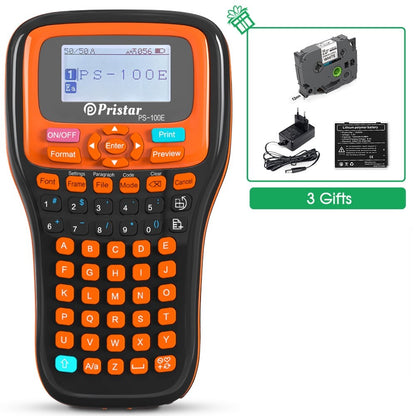 Rotuladora Industrial Cintas TZe HSe | Automática Batería Recargable Texto Cod Barras QR