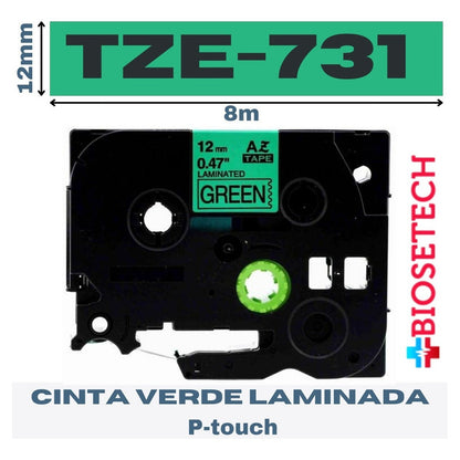Cinta A Color Rotuladora Pt 12mm X 8m Tze 431 531 631 731