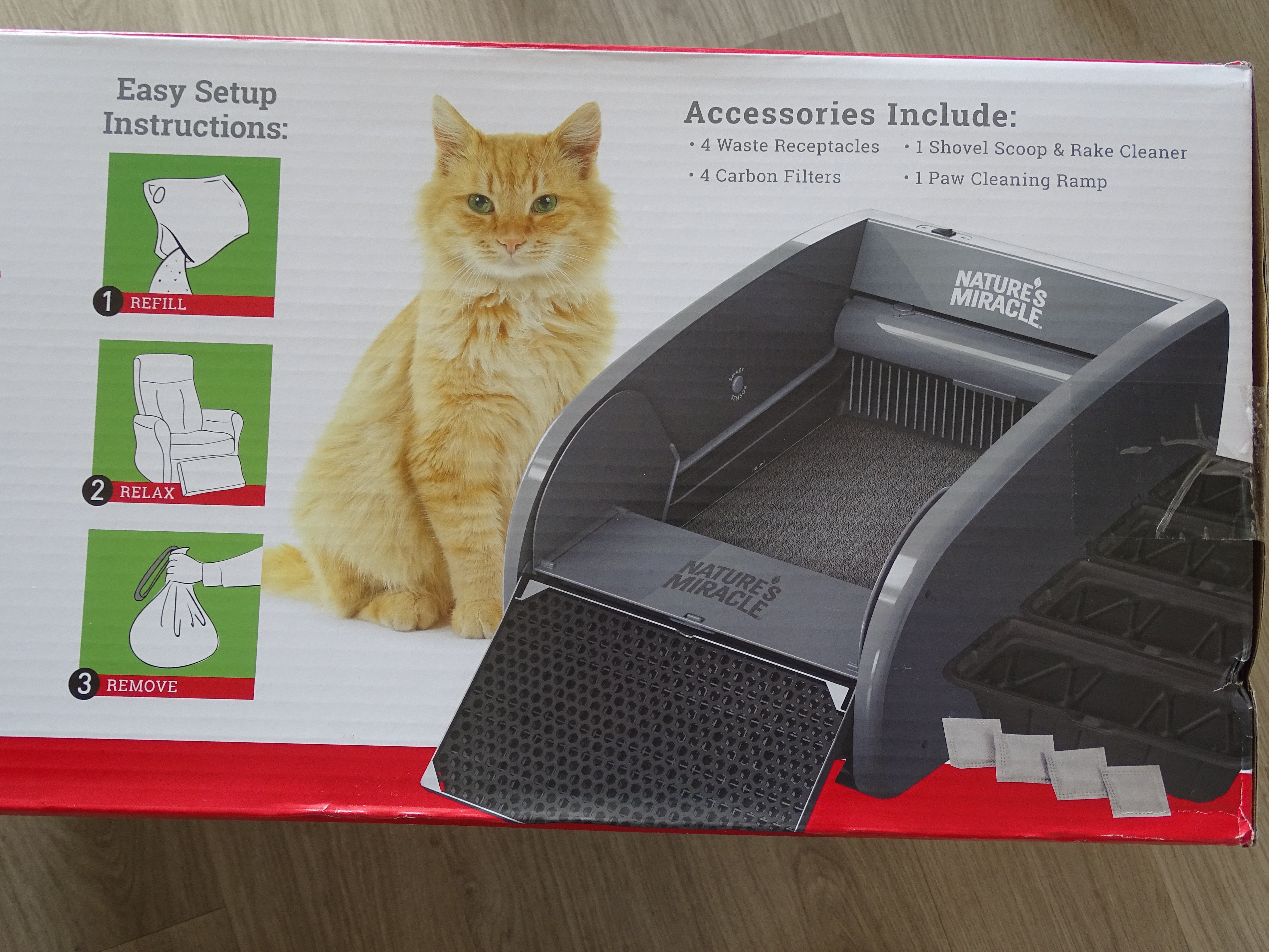 Nature's miracle automatic hot sale cat litter box